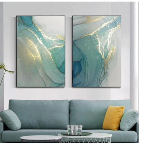Abstract Liquid Fluid Art Canvas Painting