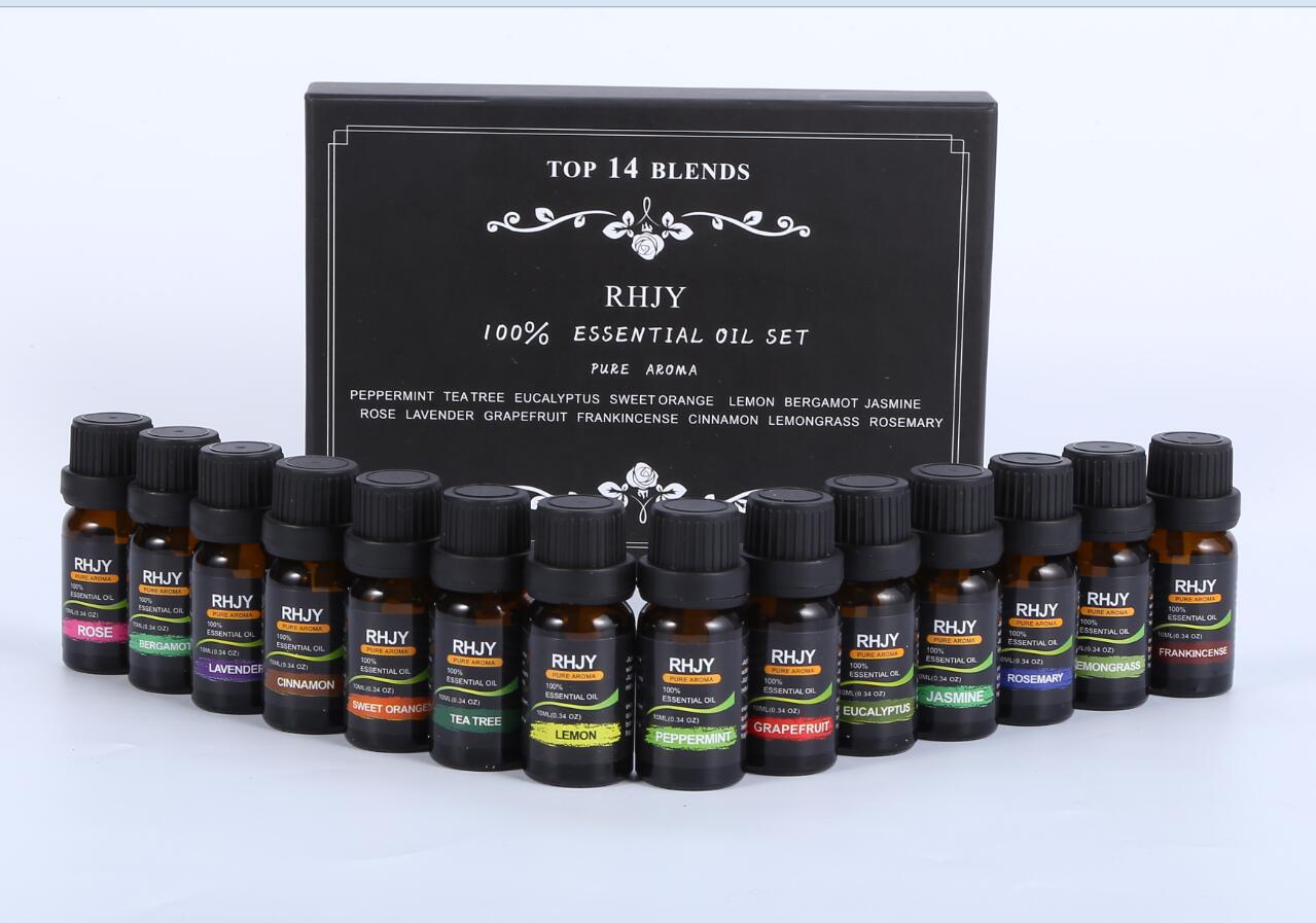 Aromatherapy Essential Oil Set (14 Bottles)
