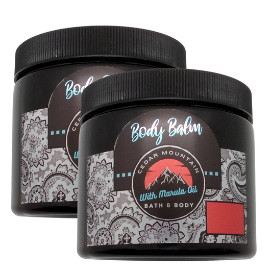 Cedar Mountain Amber Cherry Scented Body Balm With Marula Oil (Pack of 2)