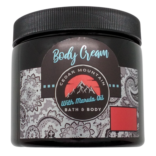 Cedar Mountain Vanilla Coconut Scented Luxury Body Cream With Marula Oil