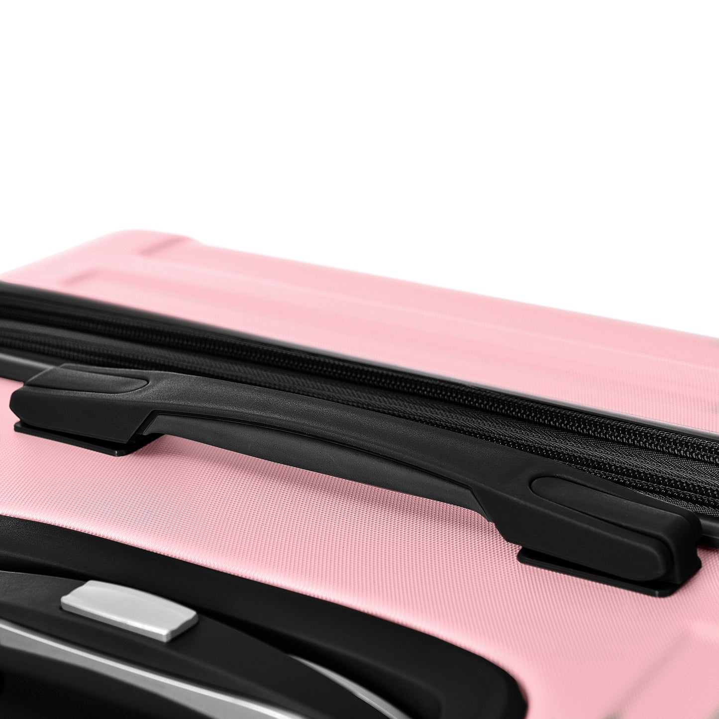 3Pc Hard Case Expandable Luggage Set (Pink)
