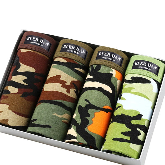 Men's Camouflage Underwear Boxers (Pack of 4)