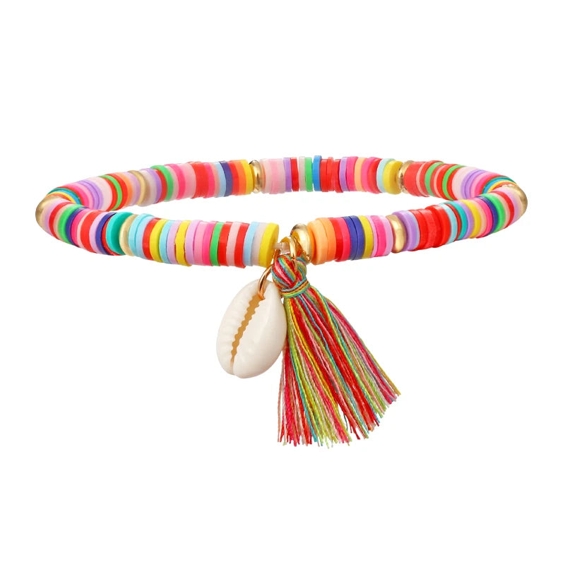 Multicolor Tassel Anklet Bohemian Jewelry
