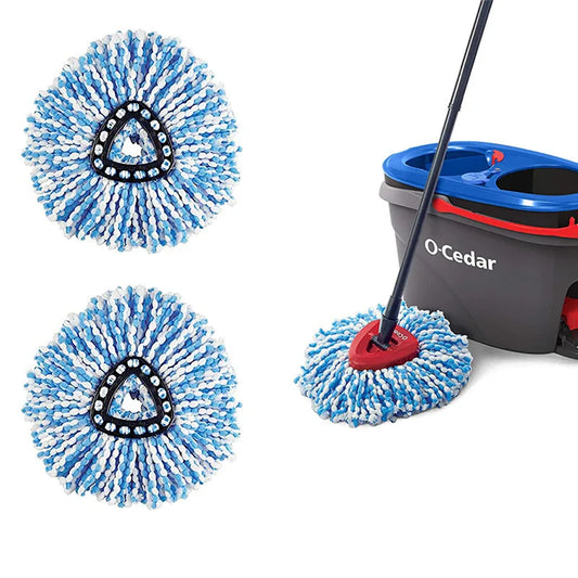 3pcs Easy Wring Rotary Mop Heads for O-Cedar Easy Wring Rinse Clean