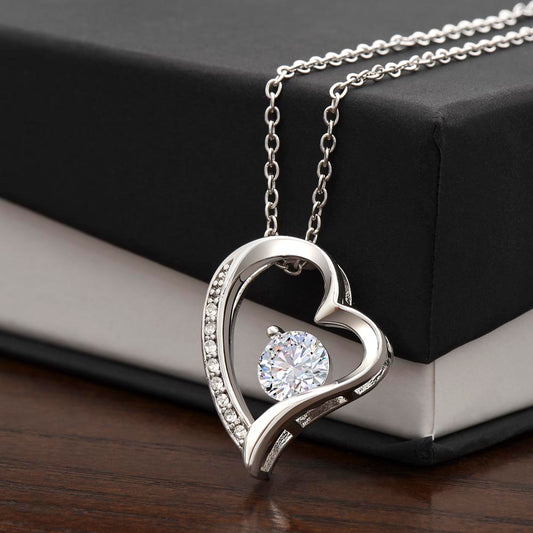 Forever Love Necklace With CZ Crystals