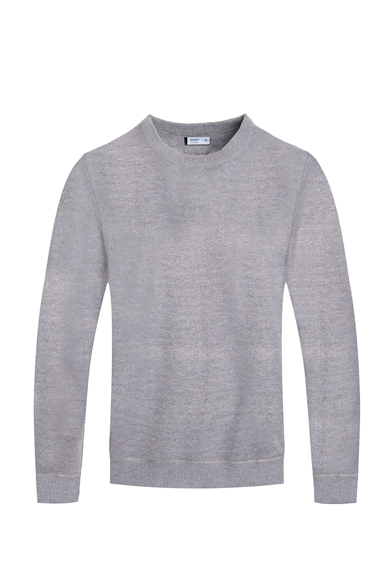 Round Neck Knit Sweater NR2011 - White