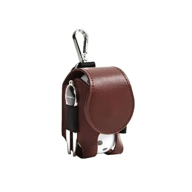 Mini Leather Golf Ball & Tee Pouch