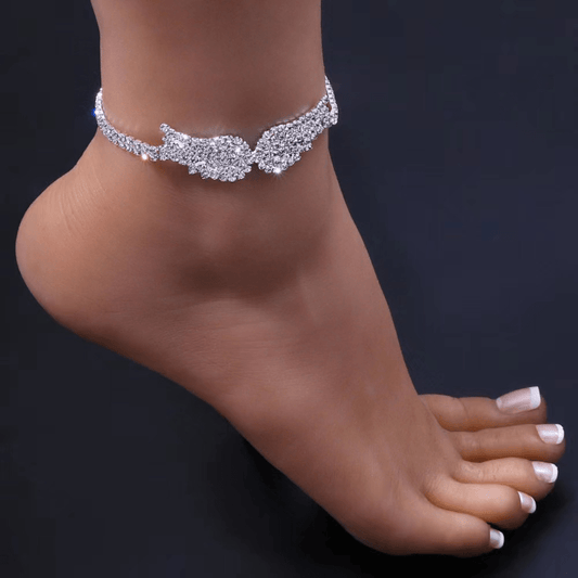 Shiny Personality Angel Wings Chain Anklet