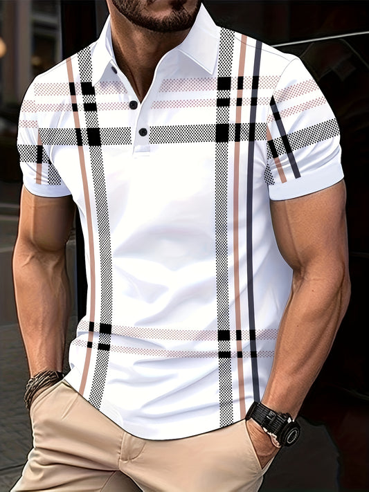 Men's Striped Print Shirt