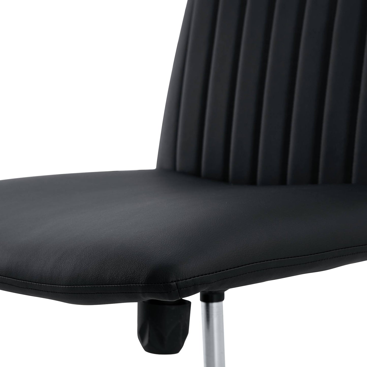 Office Chair-Black High Grade Pu Material-360 ° Swivel Cushion Chair