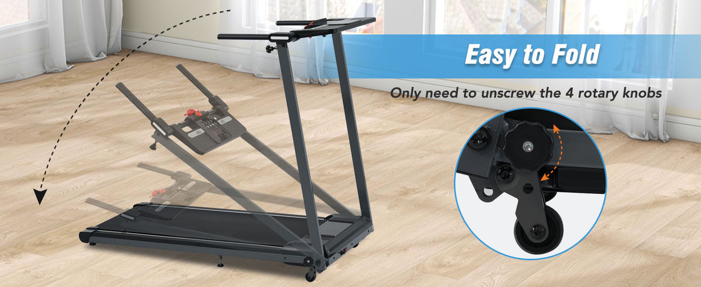 Folding Walking Treadmill With Bluetooth Speaker