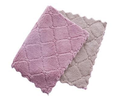 Two-Color Double-Sided Absorbent Dish Cloths