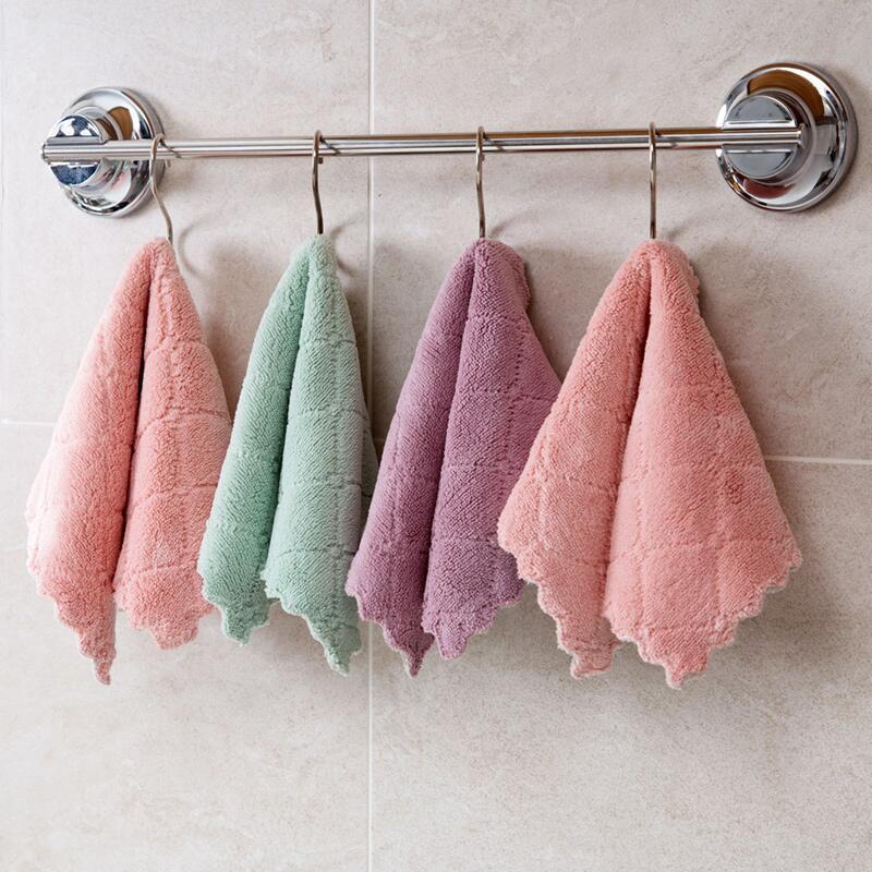 Two-Color Double-Sided Absorbent Dish Cloths