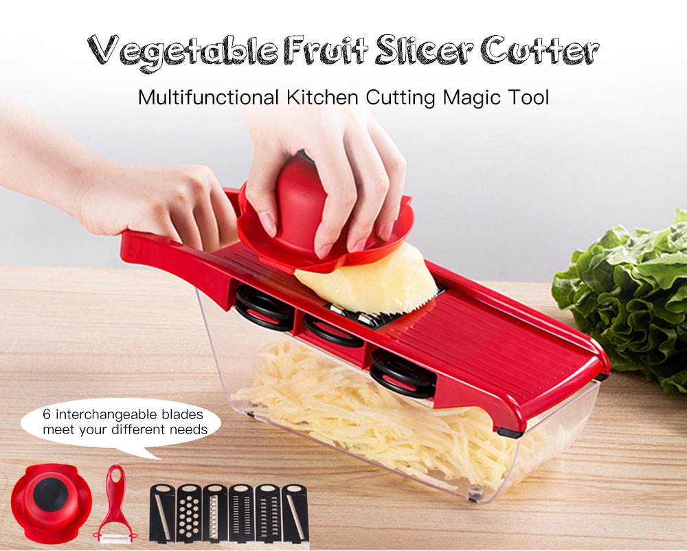 Vegetable Cutter - Stainless Steel Blade Slicer