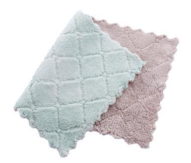 Two-Color Double-Sided Absorbent Dish Cloths