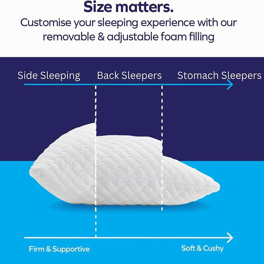 Shredded Memory Foam Washable Bed Pillows