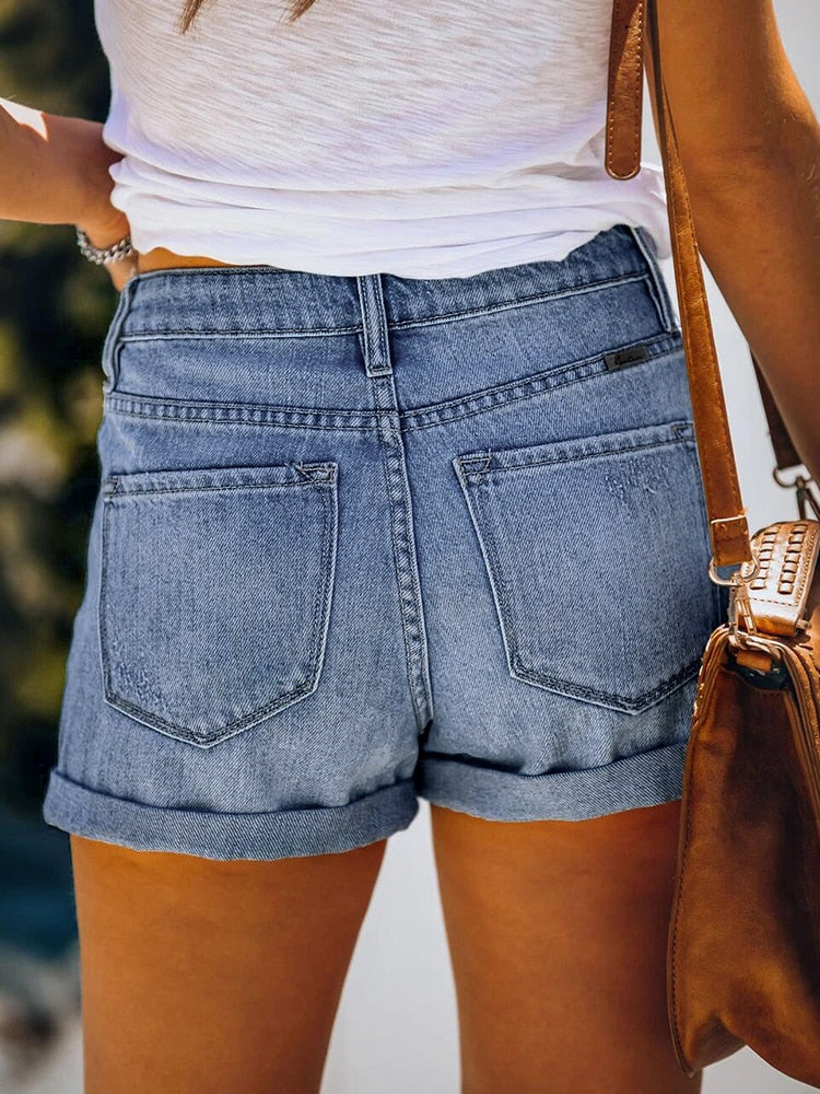 Sexy Wash Streetwear Denim Shorts