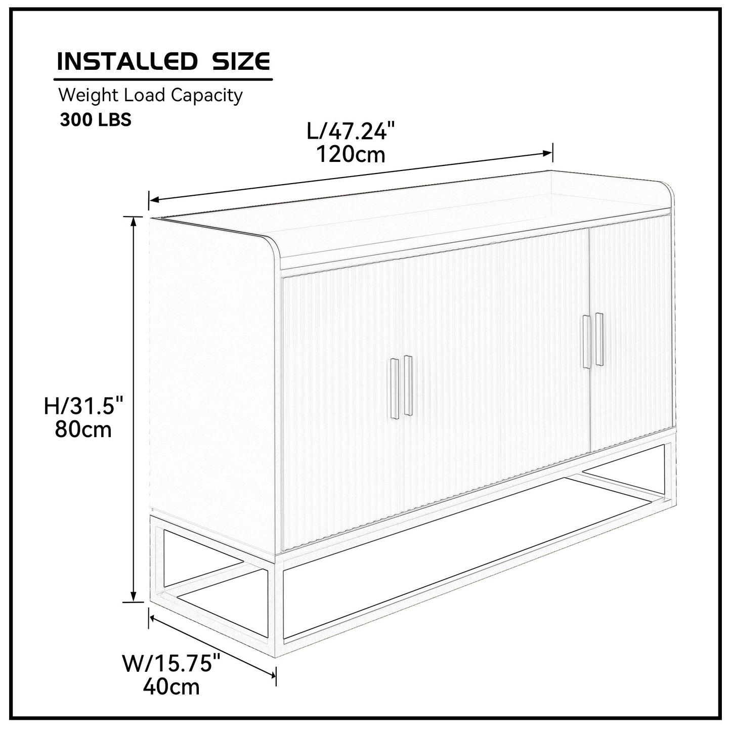 Modern Kitchen Buffet Storage Cabinet