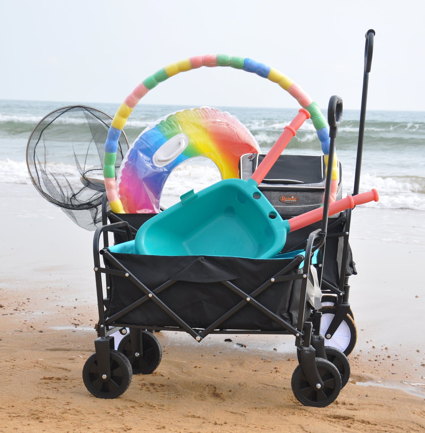 Folding Wagon For Garden, Shopping & Beach