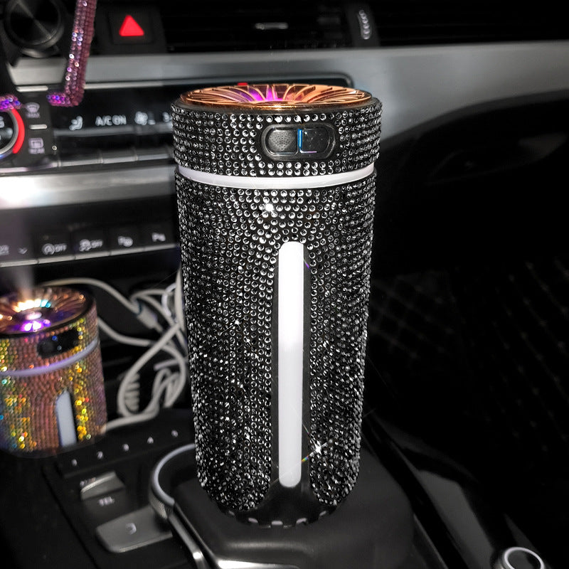 Luxury Diamond Car Humidifier LED Light