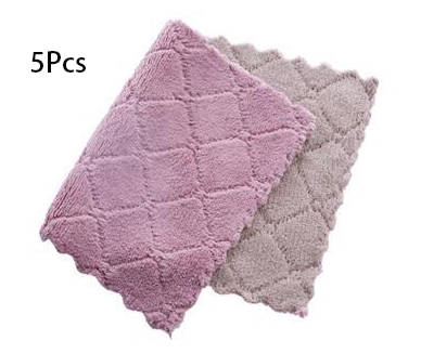 Two-Color Double-Sided Absorbent Dish Cloths