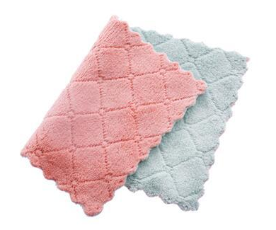 Two-Color Double-Sided Absorbent Dish Cloths