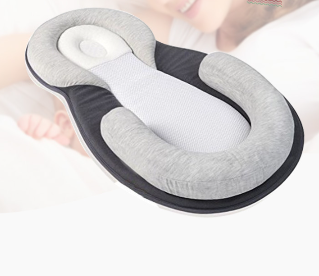 Baby Nest Sleeper With Soft & Breathable Head Support Pillow