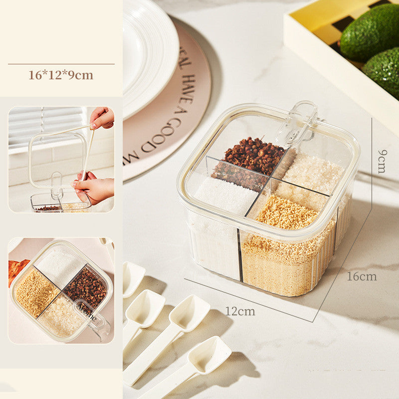 Multifunctional Kitchen Storage Rack for Cutlery & Seasoning Jars