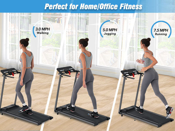 Folding Walking Treadmill With Bluetooth Speaker