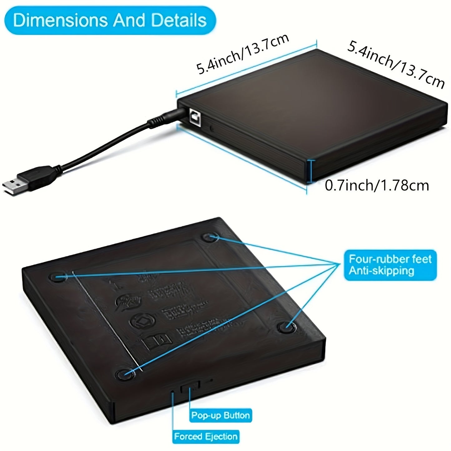 Supreme External CD DVD Drive