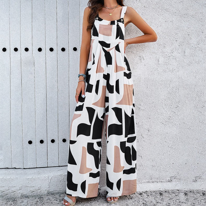 Spring/Summer Elegant Printed Romper