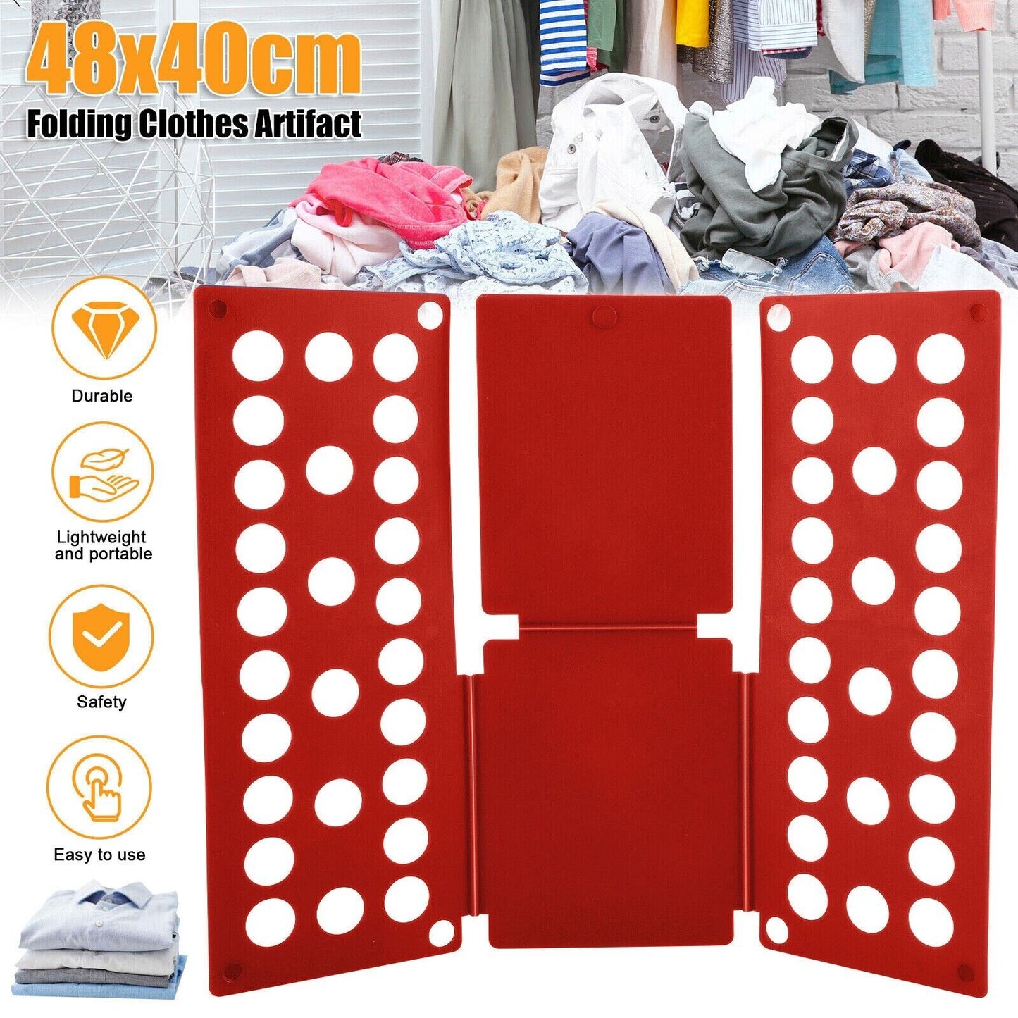 Clothes Folding Board Laundry Organizer For Kids