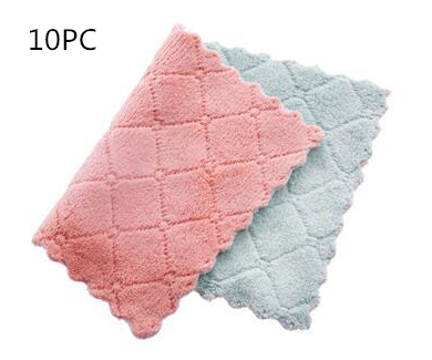 Two-Color Double-Sided Absorbent Dish Cloths