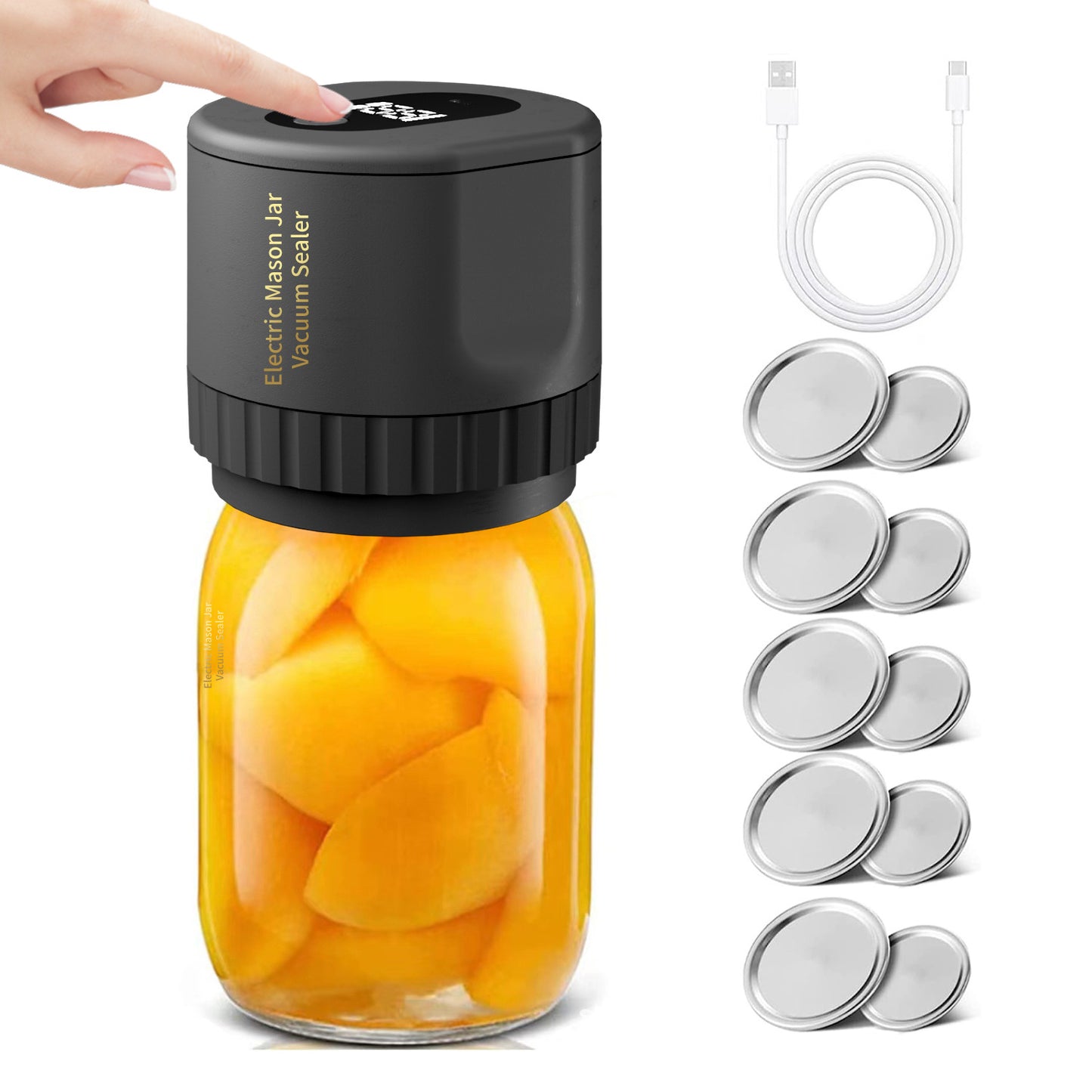 Electric Mason Jar Vacuum Sealer Kit