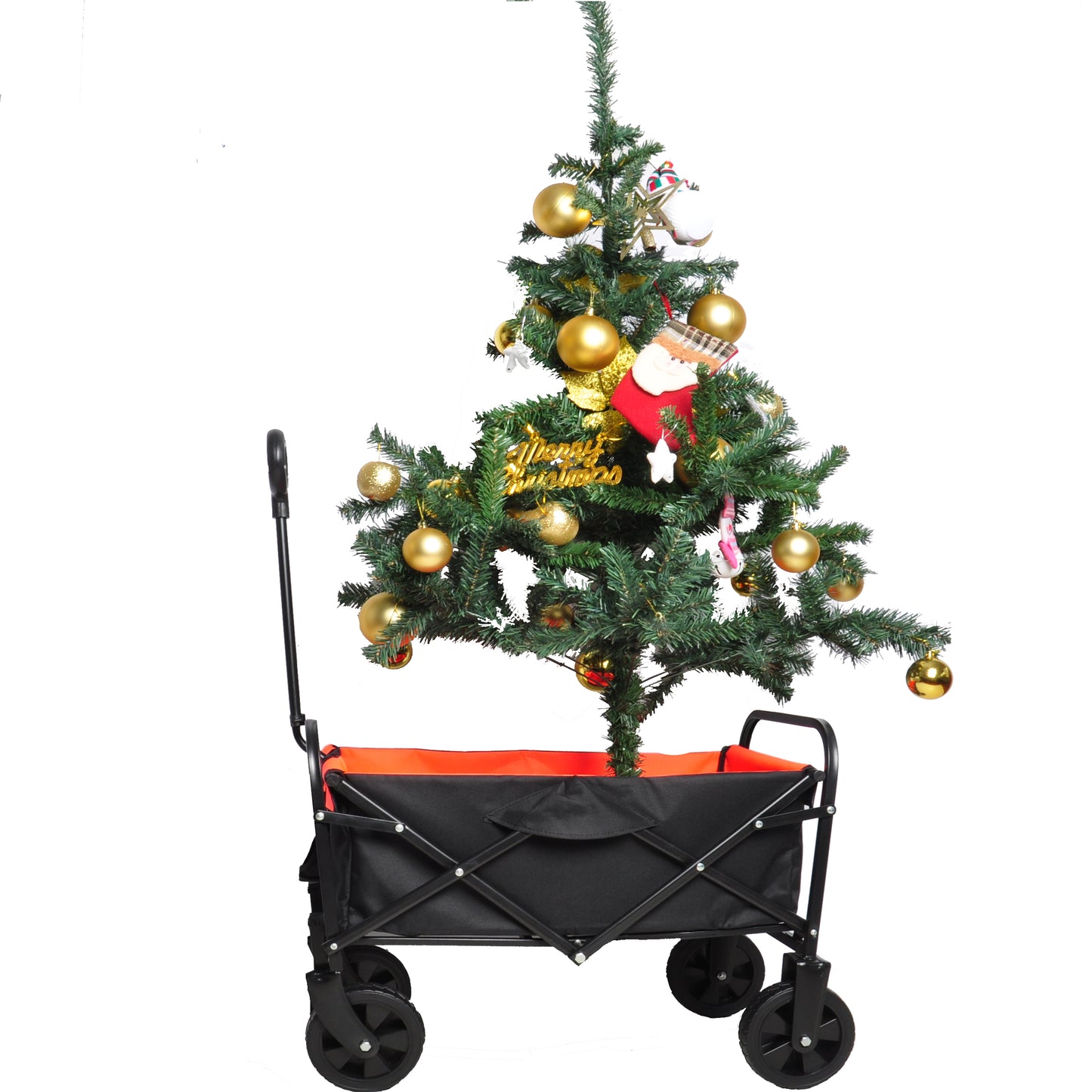 Folding Wagon For Garden, Shopping & Beach