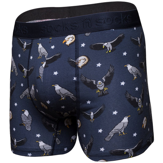 Men's Bald Eagle Boxer Brief - Black