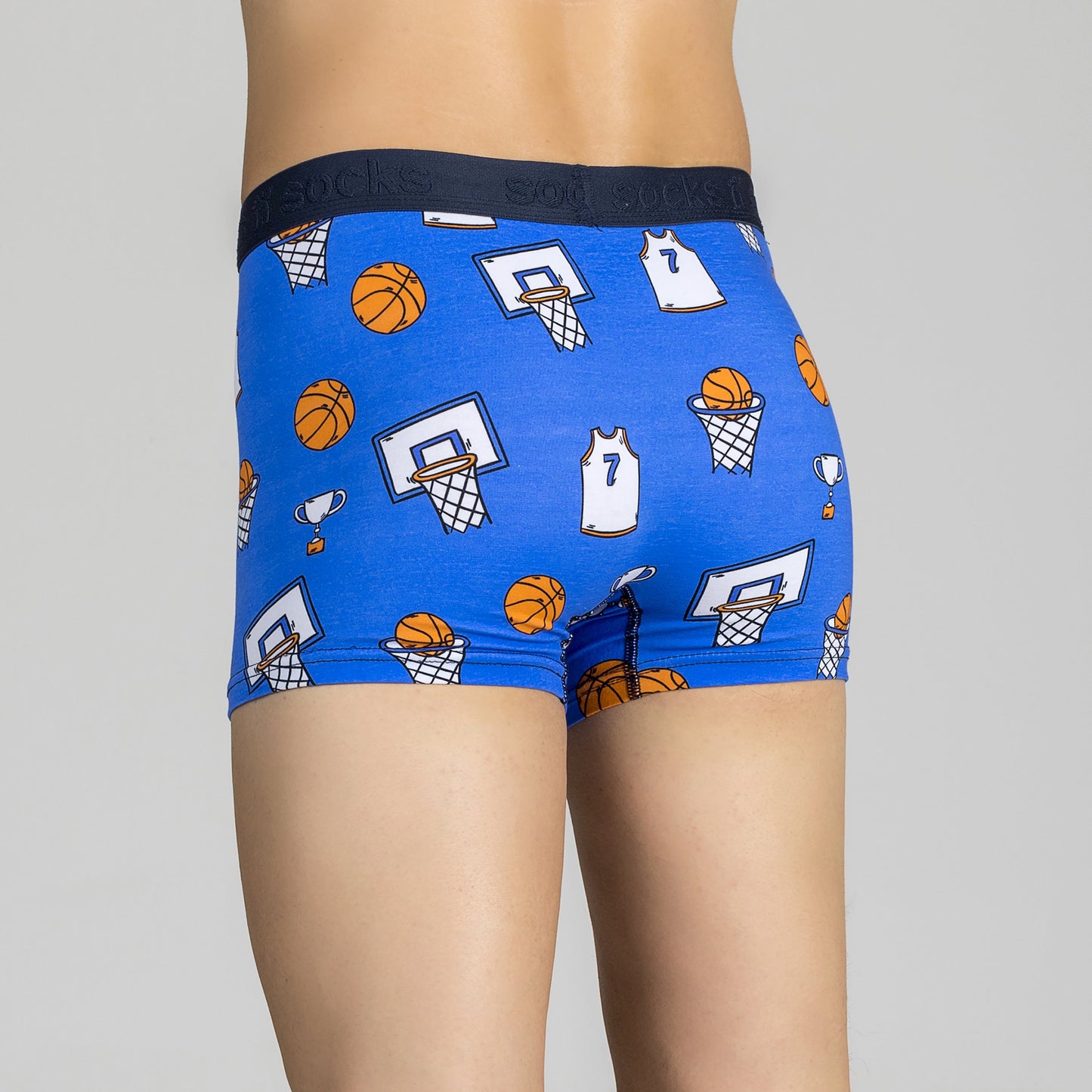 Men's Basketball Boxer Brief - Blue