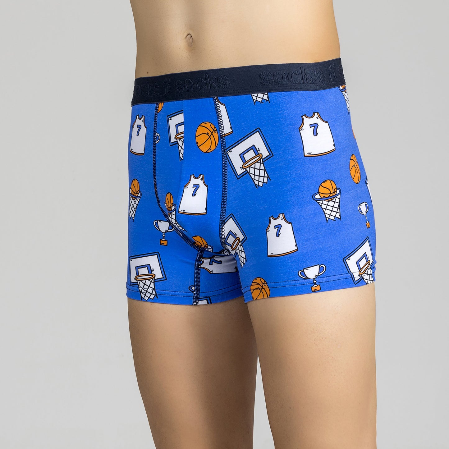 Men's Basketball Boxer Brief - Blue