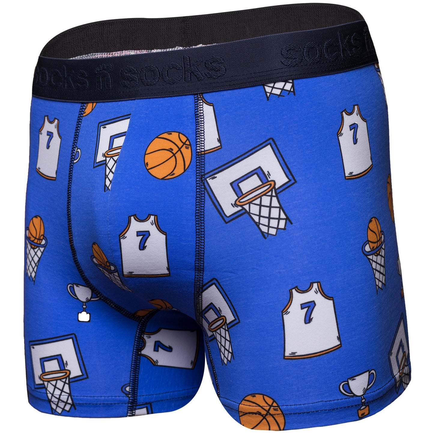 Men's Basketball Boxer Brief - Blue