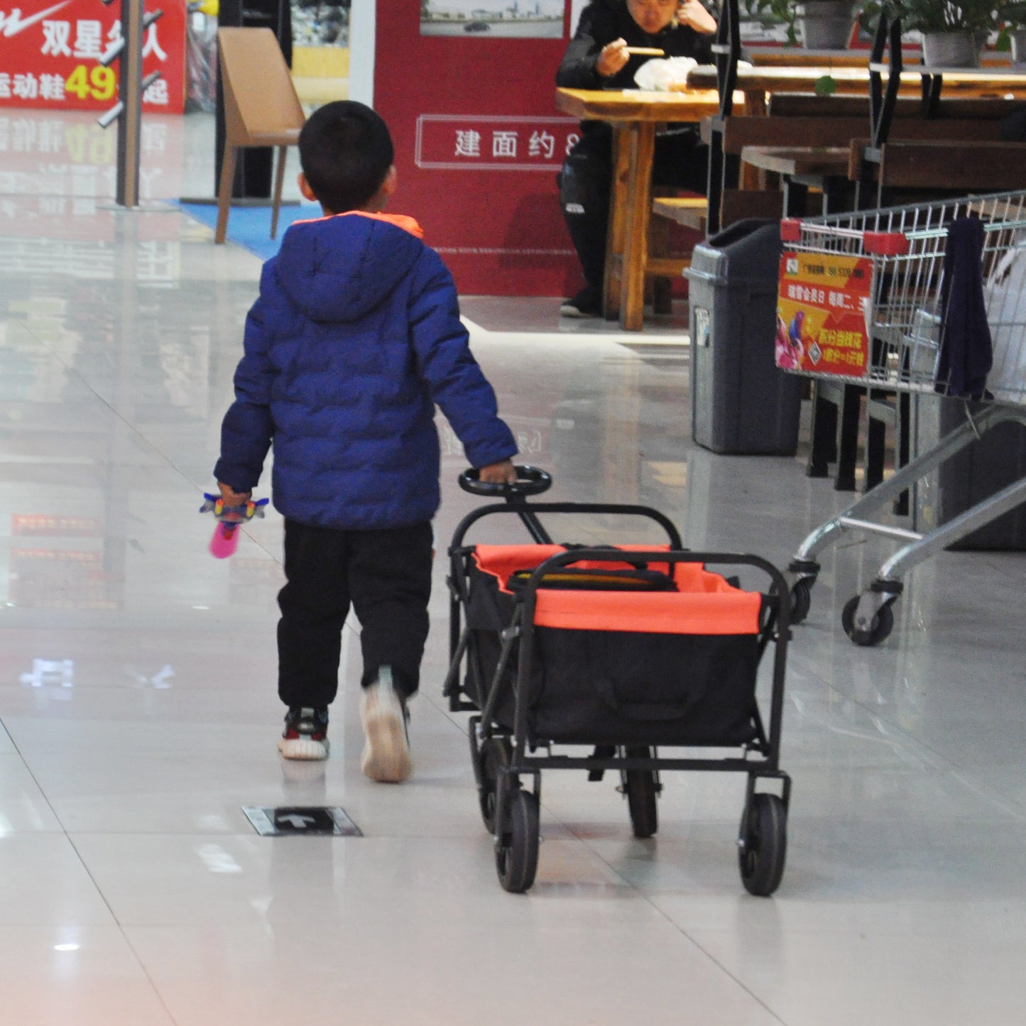 Folding Wagon For Garden, Shopping & Beach