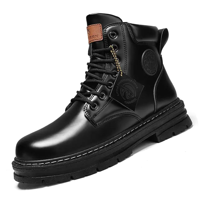 Men's Leather High Top Boots