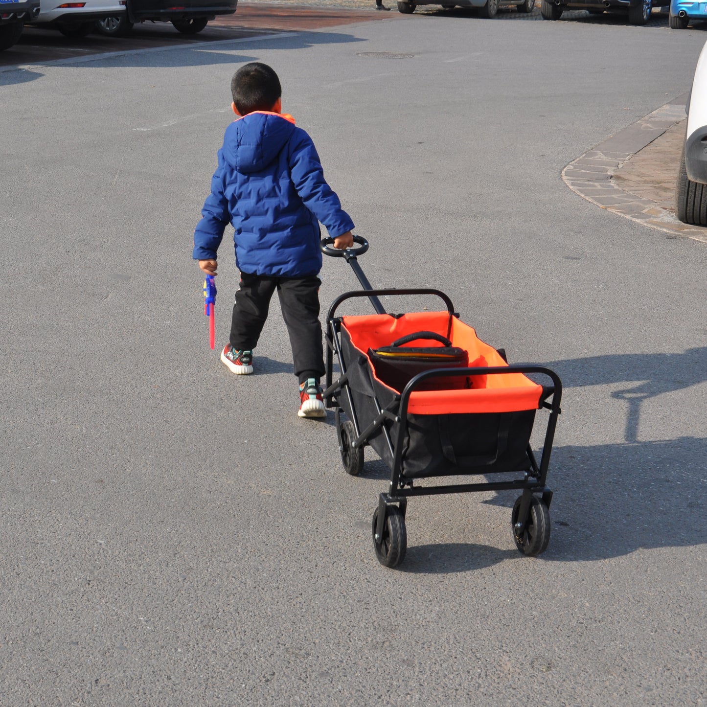 Folding Wagon For Garden, Shopping & Beach