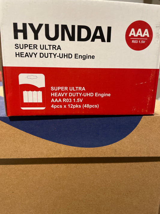 Hyundai AAA Super Duty Batteries-4 Pack