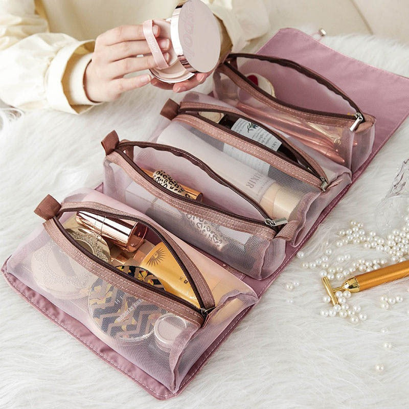 Portable Detachable 4 in 1 Large Compacity Cosmetic Bag