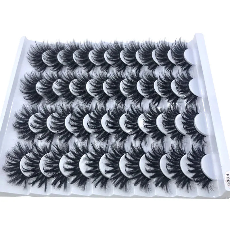 Long Wispy Natural Mink Lashes (Pack of 20)