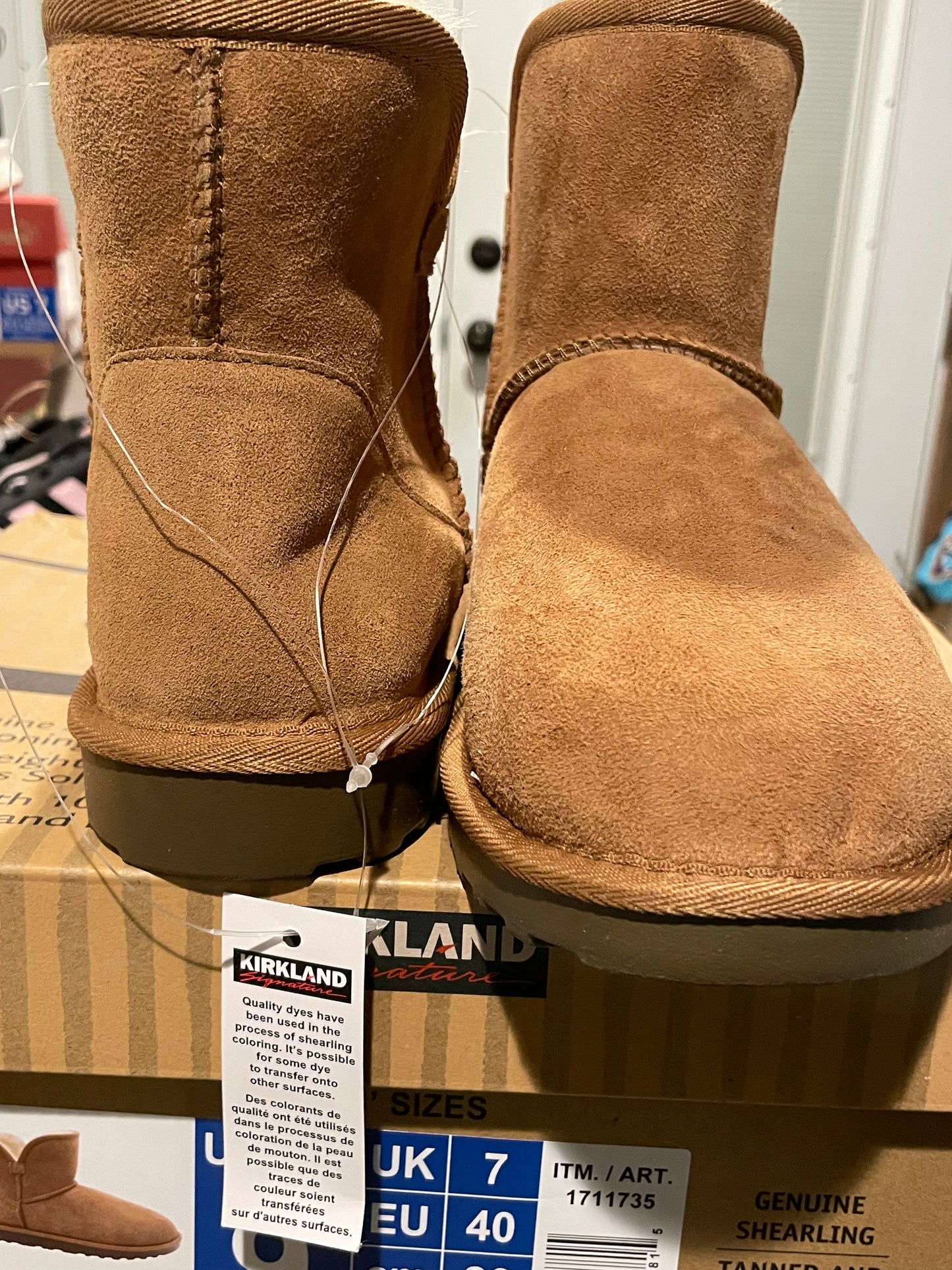 Women’s Kirkland Signature Shearling Edge Cut Boots