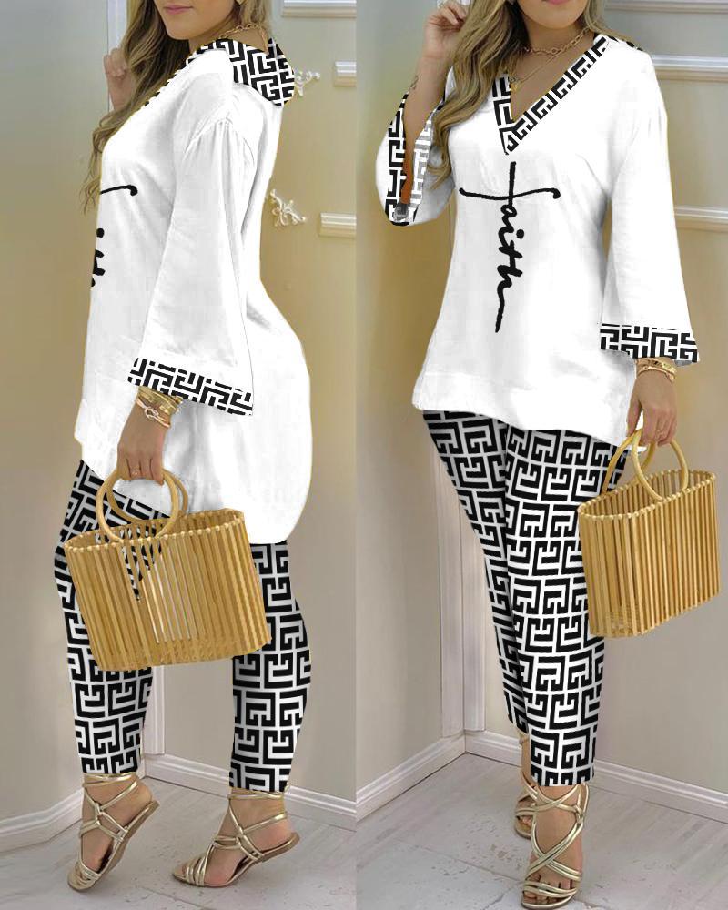 Printed Fashion 2-piece Suit