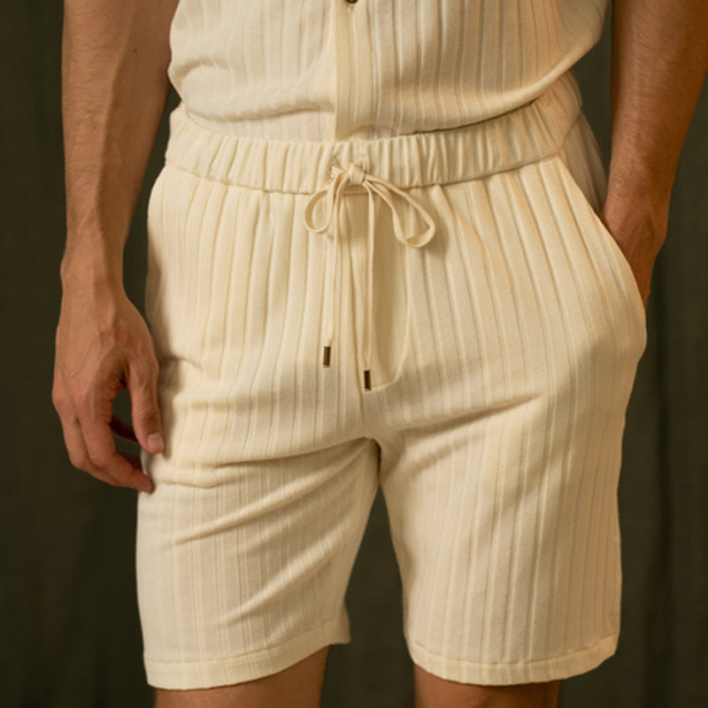 Short-sleeved Shirt And Shorts Two-Piece Set