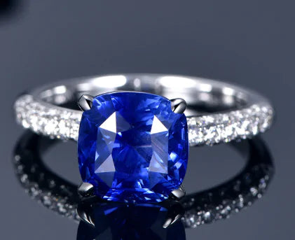 Embellished Sapphire Luxury Ring