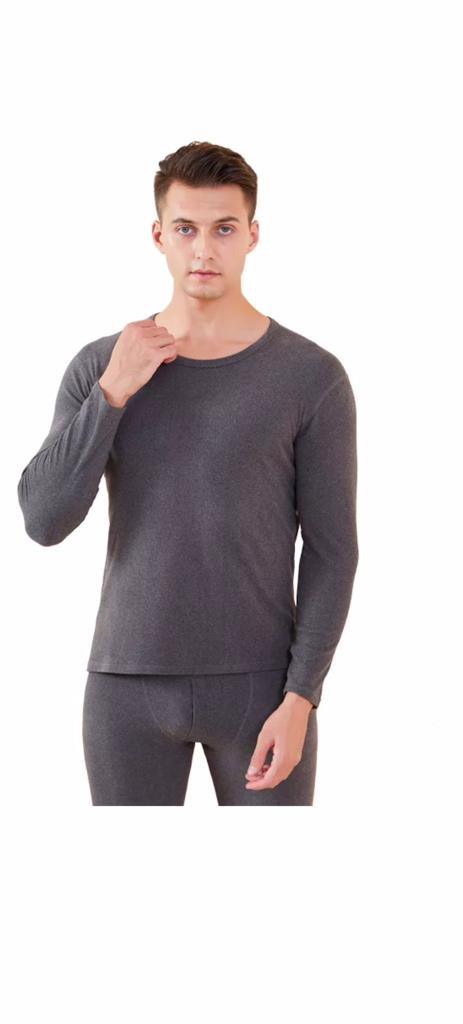 Men's 2-Piece Cotton Thermal Set with Shirt & Pants